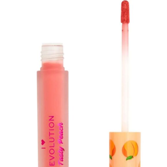 SEALED Revolution Tasty Peach Sweet Peach Lip Oil - Softly Tinted, Peach Scented - Picture 7 of 7